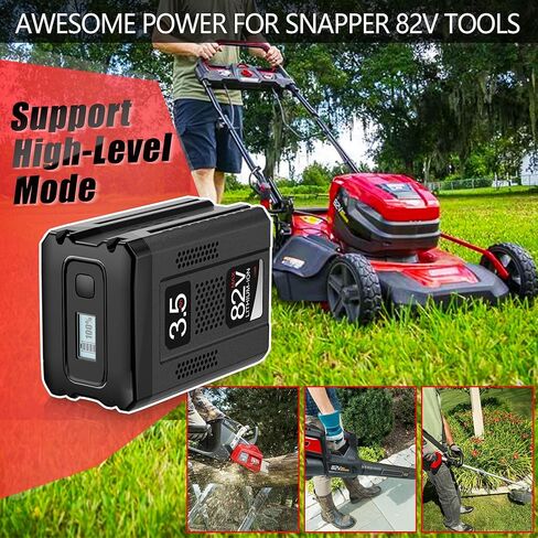 【مع شاشة LCD】 استبدال البطارية الفعلية 3.5 أمبير في الساعة لبطارية Snapper XD 82V Briggs & Stratton 1760266 1760265 1760966 بطارية ليثيوم أيون عالية السعة BSB2AH82 / BSB4AH82 / BSB5AH82 【فقط من أجل Snapper】 in Kuwait