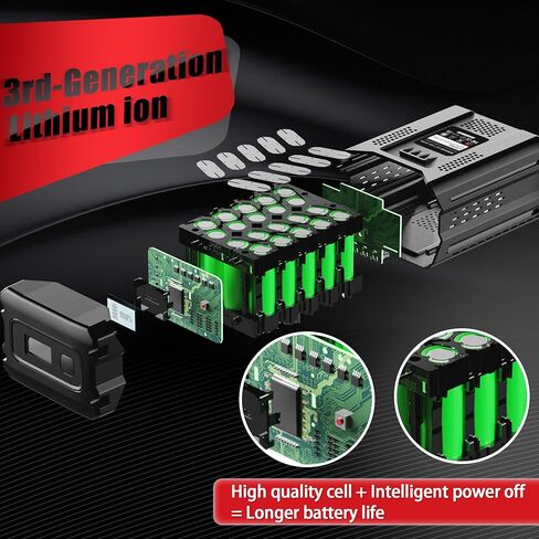 【مع شاشة LCD】 استبدال البطارية الفعلية 3.5 أمبير في الساعة لبطارية Snapper XD 82V Briggs & Stratton 1760266 1760265 1760966 بطارية ليثيوم أيون عالية السعة BSB2AH82 / BSB4AH82 / BSB5AH82 【فقط من أجل Snapper】 in Kuwait