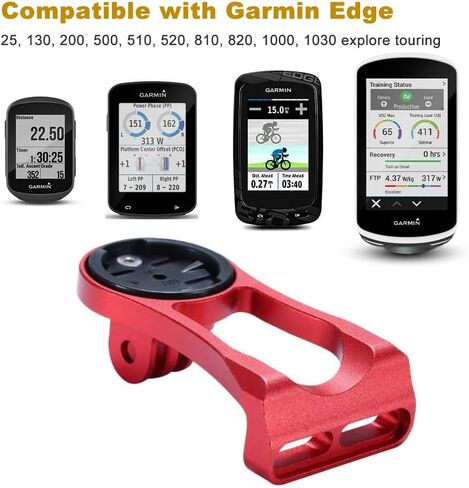 مجموعة خارجية أمامية ممتدة لـ Garmin Edge Black | متوافق مع Garmin Cateye Bryton GoPro GPS أو الكاميرات in Kuwait