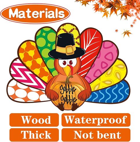 Turkey Wooden Door Hanger Thanksgiving Signs Decor Thanksgiving Door Decorations Gobble Gobble Door Sign Thanksgiving Door Wreath Thanksgiving Wreath for Front Door in Saudi Arabia
