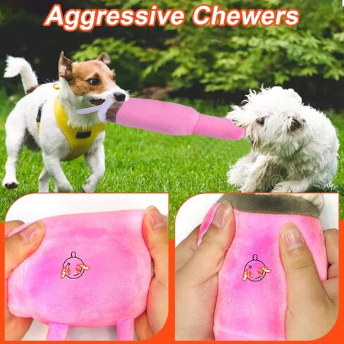 BABORUI Active Moving 2 in 1 Interactive Dog Toys, Tumbler Jumping Squeaky Dog Toys to Keep Them Busy, Plush Toy with Recording and Music Modes for Small/Medium/Large Dogs in Kuwait