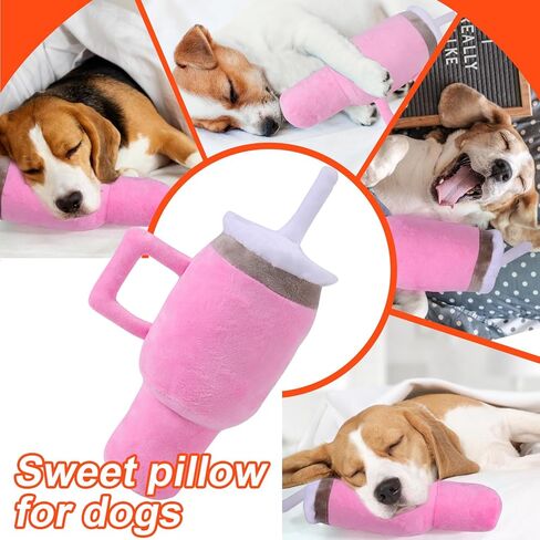 BABORUI Active Moving 2 in 1 Interactive Dog Toys, Tumbler Jumping Squeaky Dog Toys to Keep Them Busy, Plush Toy with Recording and Music Modes for Small/Medium/Large Dogs in Kuwait