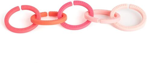 بيلا تونو هابي لينكس - وصلات سيليكون مونتيسوري للأطفال وألعاب أطفال من السيليكون الناعم، ألعاب تنموية للعب والتسنين والمهارات الحركية الإجمالية والتعرف على الألوان والمزيد، فتاة متدرجة in Kuwait