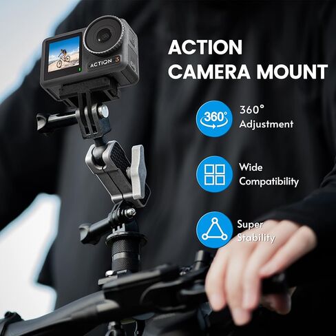 تومات ذراع تثبيت كاميرا اكشن من الالومنيوم مع فتحة برغي 1/4 لدي جيه اي اكشن 2 جيب in Kuwait