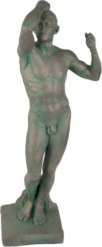 Design Toscano The Bronze Age Nude Male Statue (1877) 21 Inches in Saudi Arabia