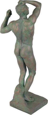 Design Toscano The Bronze Age Nude Male Statue (1877) 21 Inches in Saudi Arabia