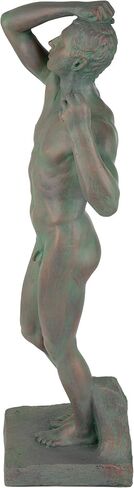 Design Toscano The Bronze Age Nude Male Statue (1877) 21 Inches in Saudi Arabia