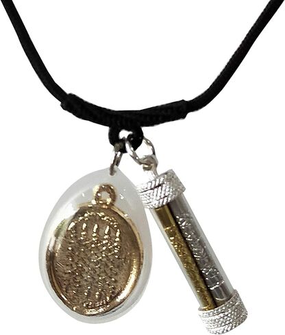 تميمة تايلاندية بوذا تعويذة مقدسة للرجال والنساء دلايات ثلاثة ملوك فضي ذهبي نات مع يانترا 5 صفوف فرا الذهب الثروة الغنية الحظ الماس درع مانترا السعادة حماية الحياة جيدة in Kuwait