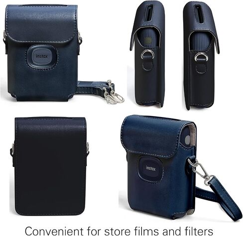 Mini Link 2 Printer Case, PU Leather Mini Printer Case Bag for Fujifilm Instax Mini Link 2 Bag Cover with Adjustable Shoulder Strap in Saudi Arabia