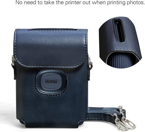 Mini Link 2 Printer Case, PU Leather Mini Printer Case Bag for Fujifilm Instax Mini Link 2 Bag Cover with Adjustable Shoulder Strap in Saudi Arabia