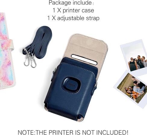 Mini Link 2 Printer Case, PU Leather Mini Printer Case Bag for Fujifilm Instax Mini Link 2 Bag Cover with Adjustable Shoulder Strap in Saudi Arabia