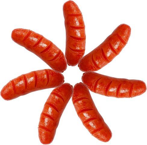 Bbiamsleep 7 قطع اصطناعية نابضة بالحياة هوت دوج محاكاة هوت دوج مظهر واقعي فو هوت دوج وهمية السجق نموذج الغذاء الاصطناعي للمطبخ ديكور المنزل الطرف عينة الدعائم التصوير الفوتوغرافي in Kuwait