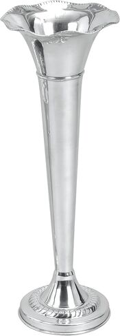 The Novogratz Aluminum Flute Shaped Vase, 8" x 8" x 22", Silver in Kuwait