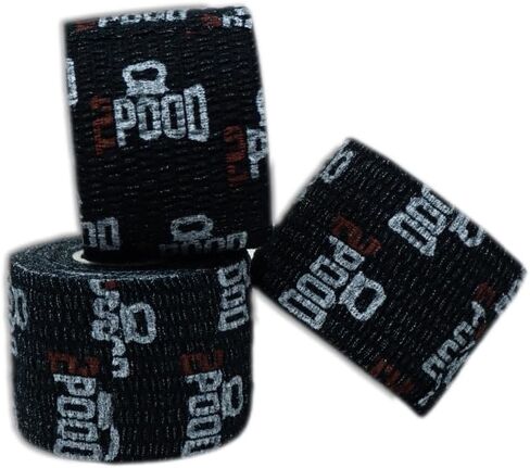 2POOD Lift Heavy Weightlifting Tape 3-Pack | Crossfit Weightlifting Tape | Premium Adhesive Tape for Weightlifters | Easy Stretch & Flexible for Non-Slip Lifting (Black) in Kuwait