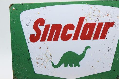 سينكلير تين ديكور حائط معدني ، تصميم أصلي سميك صفيح جدار الفن علامة لرجل كهف / المرآب in Kuwait