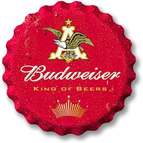 Desperate Enterprises Pabst Blue Ribbon Stamped Shape Bottle Cap - Premium Aluminum Sign - Made in USA - 18" Round in Kuwait