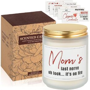 Funny Gifts for Mom - Unique Birthday Mom Gag Gifts from Daughter Son Mom Thanksgiving,Christmas Mothers Day Gifts,Lavender Scented Candles(7oz)