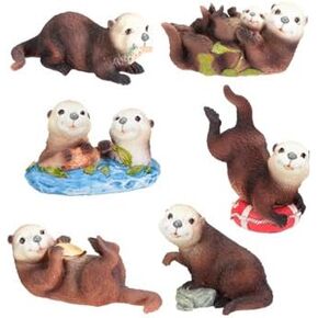 YTC Sea Otters (Set of 6) - Collectible Figurine Statue Sculpture Figure in Saudi Arabia