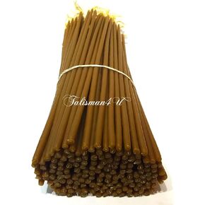 100 Natural Pure Beeswax Taper Candles 9 Inch Tall Church Jerusalem Holy Land Scented Candle Gift Box