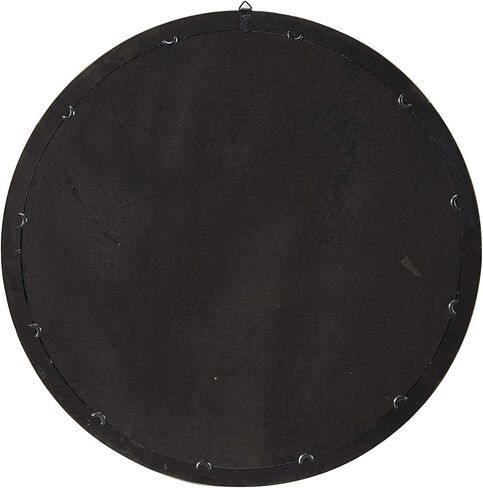 Deco 79 Vintage Wood Round Wall Mirror, 40" x 4" x 40", Brown in Saudi Arabia