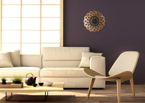 ساعة الحائط باسيفيك باي ألسفيلد كبيرة مزخرفة خفيفة الوزن غير معدنية 50.8 سم صامتة، غير موقعة، قرص من الألومنيوم ثلاثي الأبعاد، سهلة القراءة، تعمل ببطارية كوارتز، غطاء وجه زجاجي in Kuwait