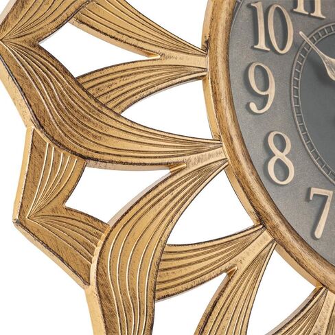 ساعة الحائط باسيفيك باي ألسفيلد كبيرة مزخرفة خفيفة الوزن غير معدنية 50.8 سم صامتة، غير موقعة، قرص من الألومنيوم ثلاثي الأبعاد، سهلة القراءة، تعمل ببطارية كوارتز، غطاء وجه زجاجي in Kuwait