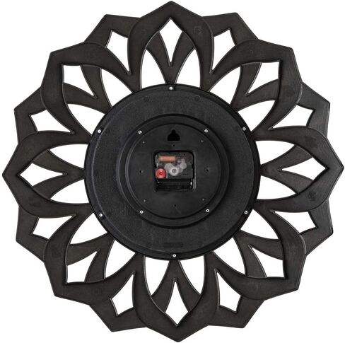 ساعة الحائط باسيفيك باي ألسفيلد كبيرة مزخرفة خفيفة الوزن غير معدنية 50.8 سم صامتة، غير موقعة، قرص من الألومنيوم ثلاثي الأبعاد، سهلة القراءة، تعمل ببطارية كوارتز، غطاء وجه زجاجي in Kuwait