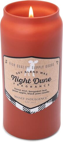 جرة شمعة معطرة للرجال من Manly Indulgence Mountain Hike، مجموعة Adventure، باللون الرمادي، 15 أونصة - احتراق يصل إلى 60 ساعة، شمع مزيج الصويا، مصبوب في الولايات المتحدة الأمريكية in Saudi Arabia