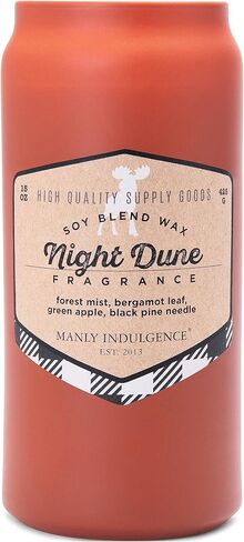 جرة شمعة معطرة للرجال من Manly Indulgence Mountain Hike، مجموعة Adventure، باللون الرمادي، 15 أونصة - احتراق يصل إلى 60 ساعة، شمع مزيج الصويا، مصبوب في الولايات المتحدة الأمريكية in Saudi Arabia