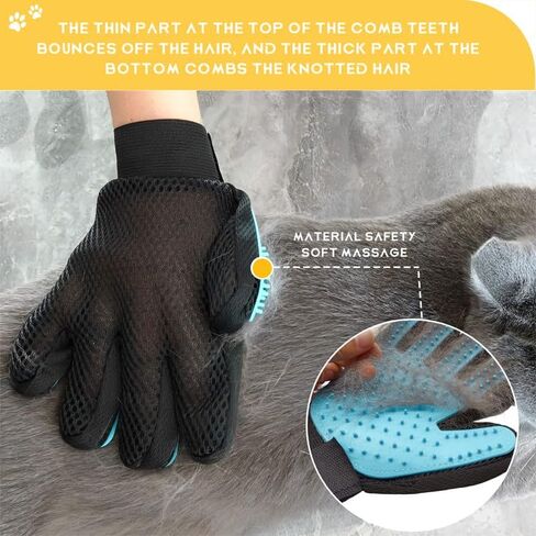 Zimpty Pro Pet Hair Remover - Lint Roller Fur Remover with Self-Cleaning Base, Portable Pet Hair Roller & Reusable Lint Scraper-Carpet Scraper and Pet Grooming & Brushes Gloves for Gentle Shedding in Kuwait