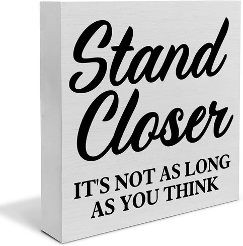 ريفي الحمام صندوق خشبي علامة ديكور مكتب، الوقوف أقرب انها ليست طالما كنت تعتقد الخشب كتلة علامة المنزل المرحاض الحمام منضدية الجرف مكتب الديكور، 5 × 5 بوصة in Kuwait