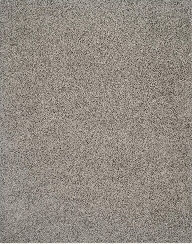 SAFAVIEH Athens Shag Collection Area Rug - 8' x 10', Light Grey, Non-Shedding & Easy Care, 1.5-inch Thick Ideal for High Traffic Areas in Living Room, Bedroom (SGA119F) in Saudi Arabia