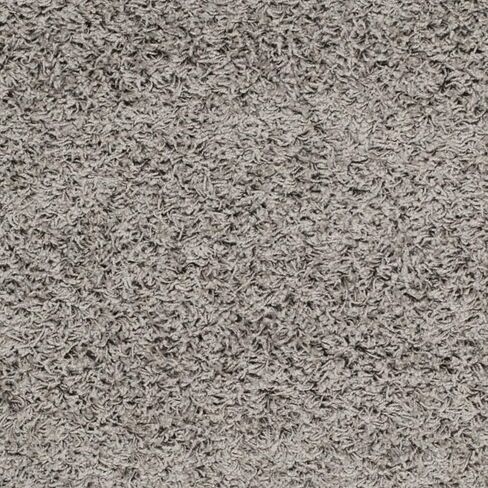 SAFAVIEH Athens Shag Collection Area Rug - 8' x 10', Light Grey, Non-Shedding & Easy Care, 1.5-inch Thick Ideal for High Traffic Areas in Living Room, Bedroom (SGA119F) in Saudi Arabia