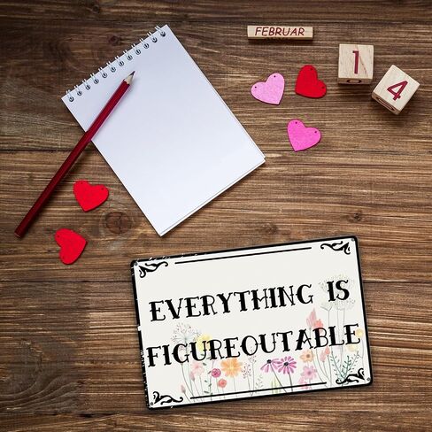 Arpilul Inspirational metal tin sign-Everything is Figureoutable Sign, Inspirational Work Sign for Office Home Room Wall Art Decor(TP-2403,8x12inch) in Saudi Arabia