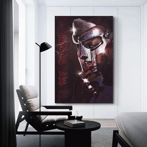 MF DOOM Poster Hip-hop Rapper Poster Art Canvas for Bedroom Decor 12x18inch(30x45cm) Style-5 in Saudi Arabia
