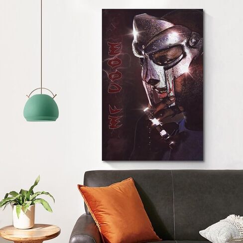 MF DOOM Poster Hip-hop Rapper Poster Art Canvas for Bedroom Decor 12x18inch(30x45cm) Style-5 in Saudi Arabia