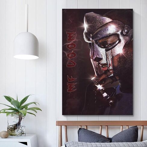 MF DOOM Poster Hip-hop Rapper Poster Art Canvas for Bedroom Decor 12x18inch(30x45cm) Style-5 in Saudi Arabia