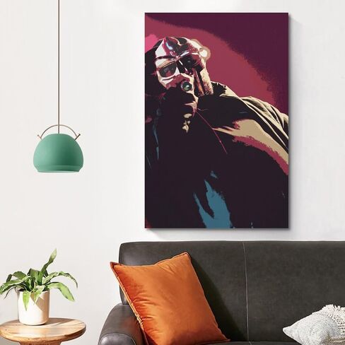 MF DOOM Poster Hip-hop Rapper Poster Art Canvas for Bedroom Decor 12x18inch(30x45cm) Style-5 in Saudi Arabia