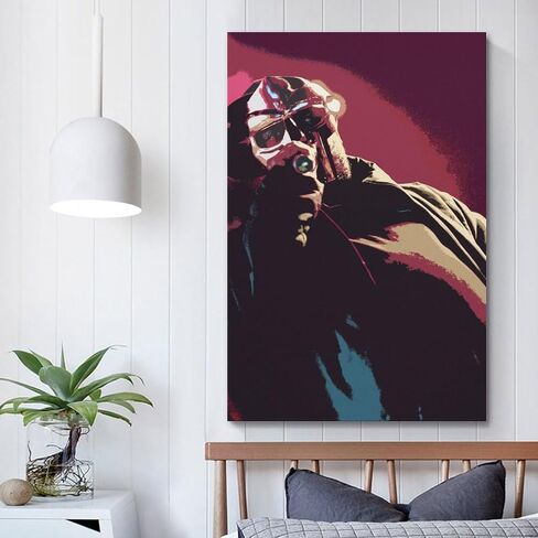 MF DOOM Poster Hip-hop Rapper Poster Art Canvas for Bedroom Decor 12x18inch(30x45cm) Style-5 in Saudi Arabia