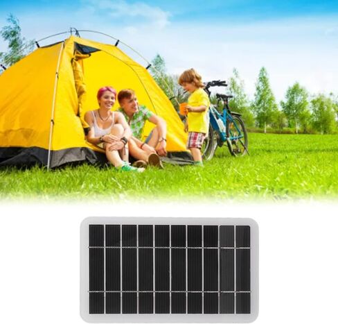 CHICIRIS 5V 2W USB شاحن لوحة شمسية، لوحة شمسية صغيرة، 5V 2W USB شاحن لوحة شمسية محمول في الهواء الطلق لوحة للطاقة الشمسية بنك الطاقة للتخييم والمشي لمسافات طويلة in Kuwait