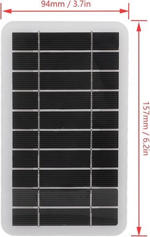CHICIRIS 5V 2W USB شاحن لوحة شمسية، لوحة شمسية صغيرة، 5V 2W USB شاحن لوحة شمسية محمول في الهواء الطلق لوحة للطاقة الشمسية بنك الطاقة للتخييم والمشي لمسافات طويلة in Kuwait
