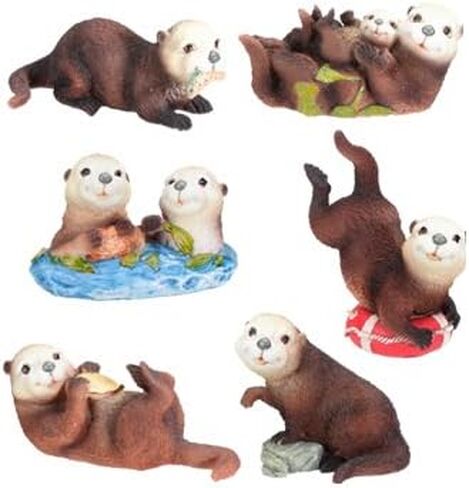 YTC Sea Otters (Set of 6) - Collectible Figurine Statue Sculpture Figure in Saudi Arabia