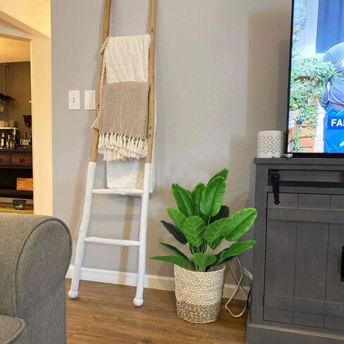 نباتات صناعية بطول 81.28 سم أوراق شجرة الموز المزيفة مع سيقان طائر الجنة الصناعي وشجرة النخيل المقلدة وأوراق السعفة الخضراء الاستوائية وزهور الغابة والشاطئ وحفلات المنزل والحديقة in Kuwait