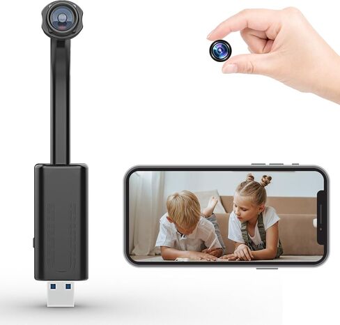 YYCAMUS Hidden Camera Spy Camera USB Secret Camera Mini Cam Home Security Room Camera WiFi Nanny Cam with Phone APP, 1080P Motion Detection Free Rotation Angle Small Video Camera Pet Nanny Camera in Kuwait