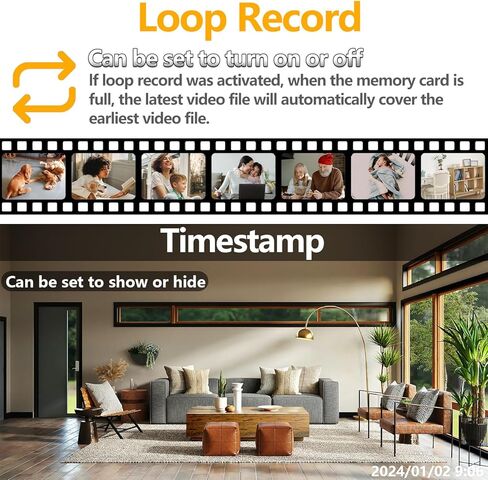 YYCAMUS Hidden Camera Spy Camera USB Secret Camera Mini Cam Home Security Room Camera WiFi Nanny Cam with Phone APP, 1080P Motion Detection Free Rotation Angle Small Video Camera Pet Nanny Camera in Kuwait