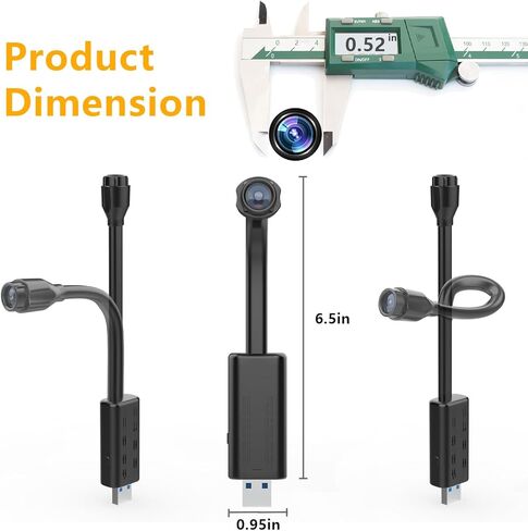 YYCAMUS Hidden Camera Spy Camera USB Secret Camera Mini Cam Home Security Room Camera WiFi Nanny Cam with Phone APP, 1080P Motion Detection Free Rotation Angle Small Video Camera Pet Nanny Camera in Kuwait