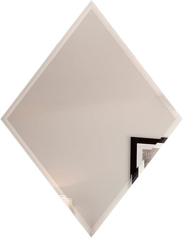 مرآة ماسية بدون إطار مقاس 22 بوصة × 34 بوصة، حافة مشطوفة 1 بوصة مع خطافين in Kuwait