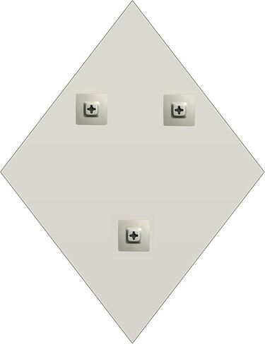 مرآة ماسية بدون إطار مقاس 22 بوصة × 34 بوصة، حافة مشطوفة 1 بوصة مع خطافين in Kuwait