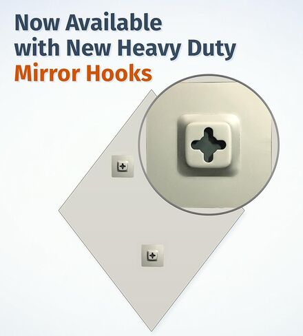 مرآة ماسية بدون إطار مقاس 22 بوصة × 34 بوصة، حافة مشطوفة 1 بوصة مع خطافين in Kuwait