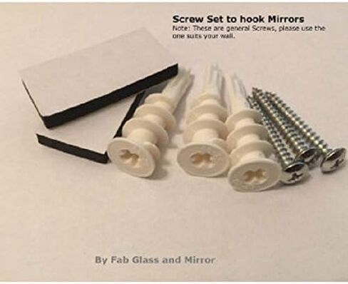 مرآة ماسية بدون إطار مقاس 22 بوصة × 34 بوصة، حافة مشطوفة 1 بوصة مع خطافين in Kuwait